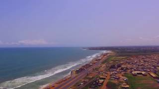 Ghana from the skies: TEMA BEACH ROAD by Nii Nortey Nortey