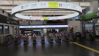 西武新宿駅から地下通路でJR新宿駅西改札ヘ