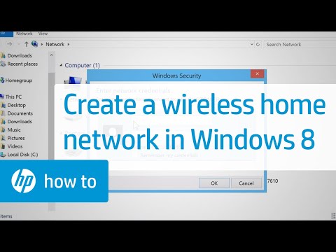 Creating a Wireless Home Network - Windows 8 Creating a Wireless Home Network - Windows 8
