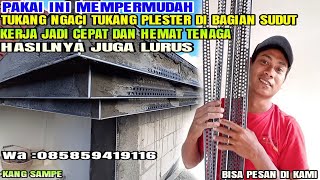 CORNER BEAD kak plastik cara lebih cepat bikin sudut benangan pada plesteran||acian