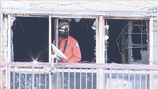 マンション火事 住人とみられる男女を搬送　4階の住人か　神戸・兵庫区(2025年1月11日)