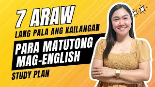 Matutong MAG-ENGLISH sa loob ng 7 ARAW! | Study Plan | Aubrey Bermudez