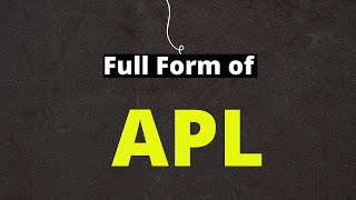 Full Form of APL || APL Ka Full Form Kya Hai || Word Journey