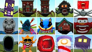 WHICH NEW ALL THE SHIN SONIC TAPES FAMILY AND SPRUNKI EATER FAMILY IS THE STRONGEST In Garry's Mod!