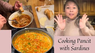 COOKING SARDINES SOUP WITH EGG NOODLES (SARDINAS w/ PANCIT CANTON SINABAW) #pinoyabroad #bisayavlog