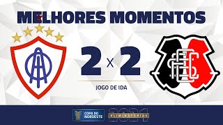 Itabaiana 2 x 2 Santa Cruz | Gols e Melhores Momentos | Eliminatórias | Copa do Nordeste 2021