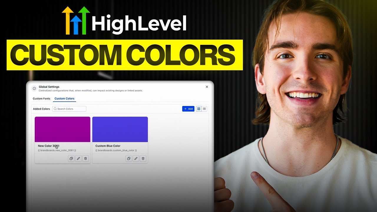 New Gohighlevel Feature Global Custom Colors Explained Full Tutorial
