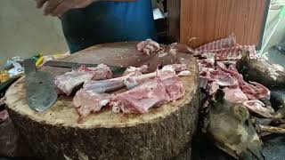 Mutton Cutting Skills in India, Mutton Fast Cutting by Hand, Sunday Mutton Shops, #muttoncutting