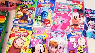 Speed Coloring Frozen, MLP, Paw Patrol! Toys and Dolls Activities for Children 💖 Sniffycat