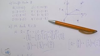 Würfel mit Kantenlänge 8 - Abi Vorbereitung - Ebene mit Gerade schneiden