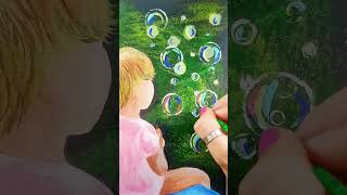 how to make bubbles easily 🥰 #creative #shorts