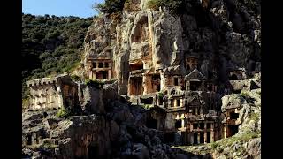 Myra Necropolis - Ancient Rock Tomb Built By The Lycians