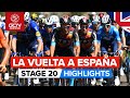 La Vuelta 2021 Stage 20 Highlights | Final Road Stage For GC Challengers