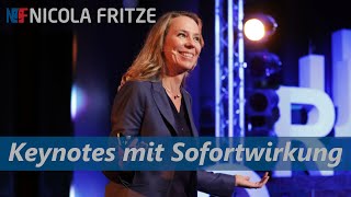 Was zeichnet Nicola Fritze als Rednerin aus? Keynotes mit Sofortwirkung!