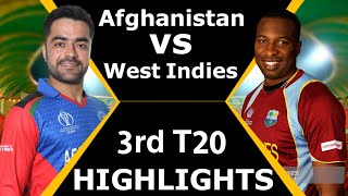 Afghanistan vs west indies 3rd T20 match.