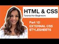 HTML CSS Tutorial for Beginners – 12 – External CSS Stylesheets