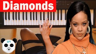 Como tocar " Diamonds " en Piano Fácil / Rihanna / Tutorial 👨‍🏫🎹