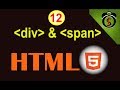 Difference between div and span tag | HTML tutorial 12
