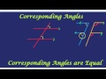 Corresponding Angles are Equal