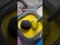 mixing a black yellow and red droplet😮🤍 droplets satisfying popping