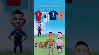 Who Do These Shirts Belong To? Ronaldo vs Messi vs Mbappé🤔👕#ronaldo #football #shortvideo #shorts