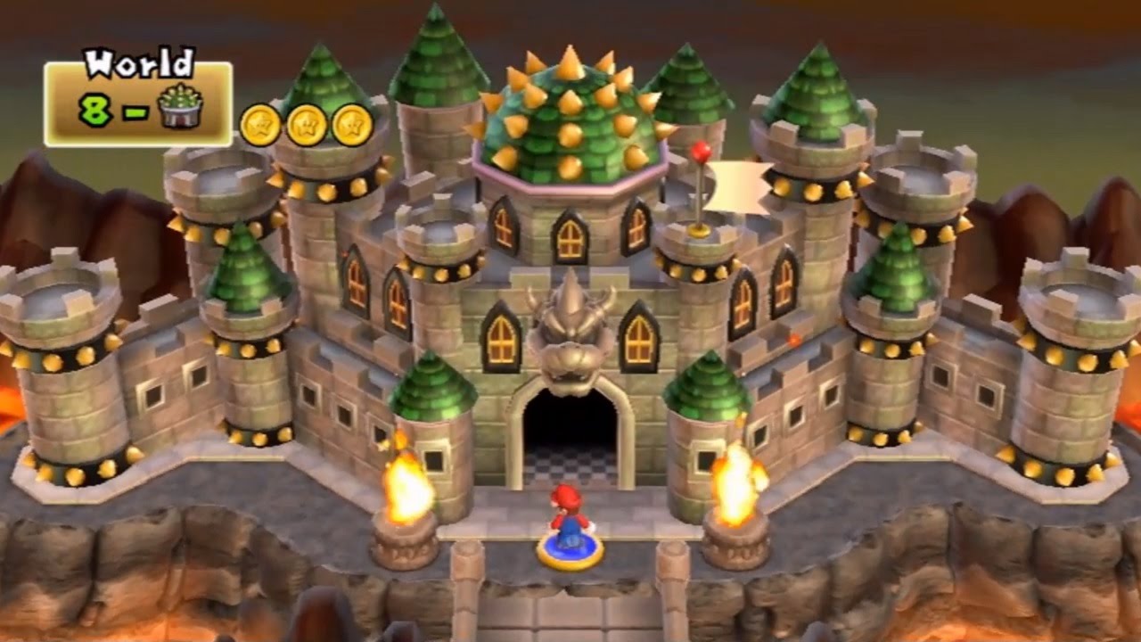 New Super Mario Bros Wii - World 8 Final Castle - YouTube