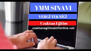 VERGİ TEKNİĞİ-DERS 1-Giriş