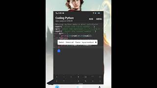 using python 🐍 make a mini calculator 📱#python#minicalculator
