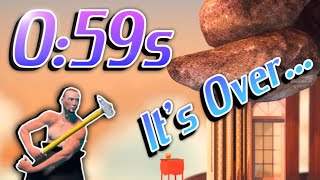 Getting Over It Speedrun World Record in 59.885s