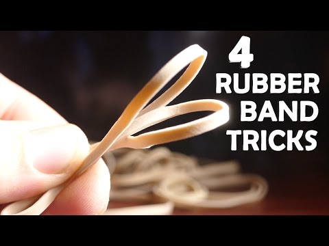 4 Incredible Tricks With Rubber Bands! - Super Easy, Very Impressive!!! 4 Incredible Tricks With Rubber Bands! - Super Easy, Very Impressive!!!
