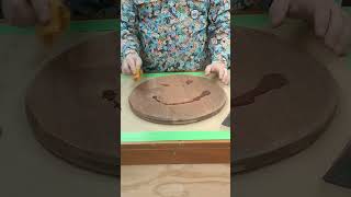 Adding Walrus Oil to the lazy susan #woodworking #woodworker #woodwork