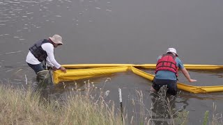 Calumet Montana conducts river spill response training