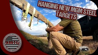 Hanging new MGM Steel Targets