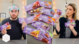 Trying every flavour of Milka Blind-folded - This With Them