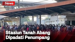 Stasiun Tanah Abang Kembali Padat, Hari Pertama Kerja