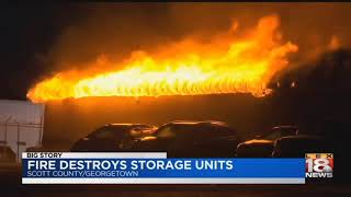 Fire Destroys Storage Units