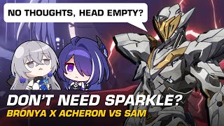 Reuniting Bronya and Mei-senpai but there's 2 Bronyas | Acheron vs MOC12 Sam 0-Cycle