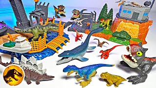NEW Jurassic World Dominion Minis Playsets! Mosasaurus, Allosaurus, Giganotosaurus, Atrociraptor