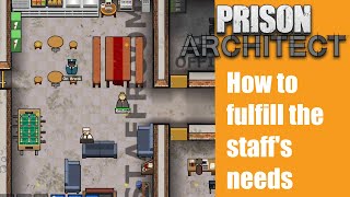 How to fulfill the staff's needs - Prison architect #6