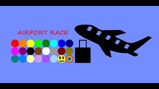(24 Marble Race) EP.1: Airport Race | Algodoo
