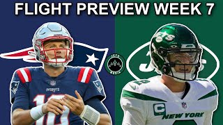 New York Jets vs New England Patriots Flight Preview Week 7 | Zach Wilson vs Mac Jones Part 2