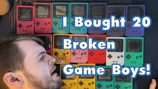 I Bought 20 Broken Game Boys! How Many Can I Fix?