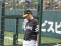 2010年8月17日　ホークス　ﾌｧﾙｹﾝﾎﾞｰｸﾞ投手の投球練習