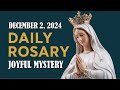 Today's Holy Rosary - December 2, 2024 - Joyful Mysteries