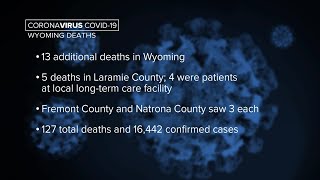 Wyoming announces 13 new COVID-related deaths