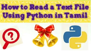 How to Read a Text File using Python in Tamil