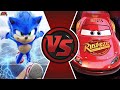 SONIC vs LIGHTNING McQUEEN! (Cars vs Sonic The Hedgehog 3D Movie) CARTOON FIGHT ANIMATION