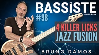 4 killer Jazz Fusion licks -  Bruno Ramos - Bassiste Magazine #98