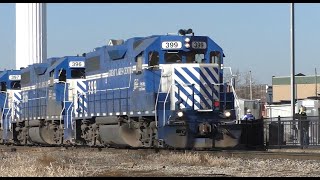 Railfanning at the Union Station Durand Michigan With CN, Shortline Great Lakes Central Railroad