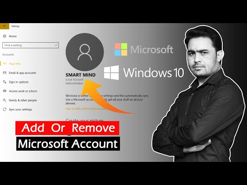 how to remove microsoft account from laptop | remove microsoft account from windows 10